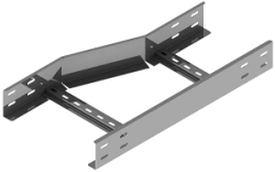 Reduction of left self-supporting cable tray KTI 000x00 N, with overall dimensions from 300x200x100 mm to 1000x800x175 mm, with