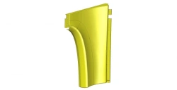 Interior upper rear partition panel