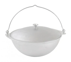 4,5L (uncoated) cast aluminium kettle TM Kukmara, with aluminium lid