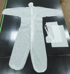 Medical clothing made of nonwoven materials according to TU32.50.50-004-67798088-2021,Set consisting of:Medical isolating dispos