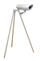 Background brightness sensor for continuous measurements of background brightness necessary for determining the range of visibil