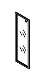 Medium glass door. Set of furniture "Gamma"