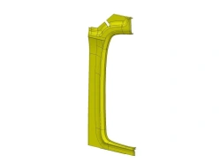 Front partition panel inner front