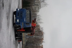 Special purpose vehicle with MKMA type hydraulic loading crane on the basis of KAMAZ 65117 and its modifications 64K07N-U4