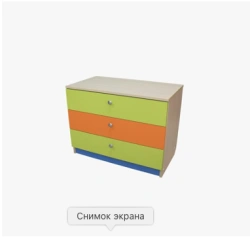 Children's wooden bedside table model MM175