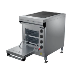 Electric two-burner cooker with griddle cabinet PE-0,24ShP