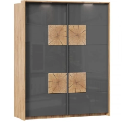 Fiji LD.659100.000 Double-leaf wardrobe (Oak Gold/Antracite )