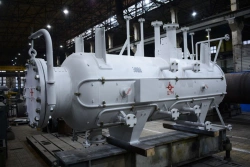 Tank for degassing of raw material saturator purge D1112-E.00.00.000