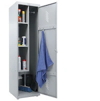 Metal single-leaf cupboard for household equipment MGS5.103