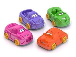 Little cars "Eyeballs" (4 pcs. in a net)