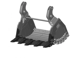 Bucket jaw straight shovel PC-4000.FS-22-(1)