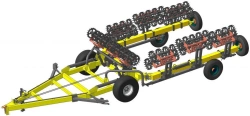 Universal soil tillage machine with ring-spur rollers UPA-KKSH-12