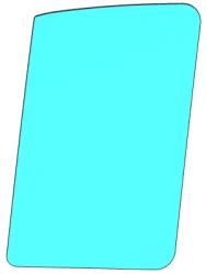 GAZ Business front door window (colour C), (left) Code 00531TDR03001