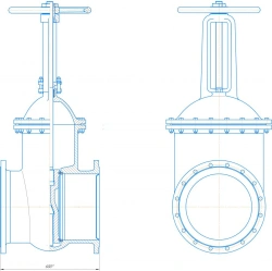 Parallel cast iron gate valve DN 400