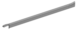 6241-03-5403129 Cabin pillar trim, rear left side