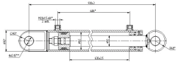 Hydraulic cylinder 1147.00.00.00.00 (80x50-630, mm), 16MPa