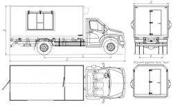 Motor vehicles of modifications 5759AE-2, 5759AE-3 based on GAZ chassis of modifications C41A23, C41A43, C42A43, C41R13, C41R33,