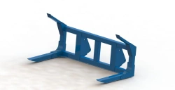 Interchangeable working tools for the universal agricultural loader PKU-0,8: universal loading device