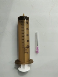 Injection syringe for single use sterile 50ml. "Luer-Lok" light-protective with or without needle