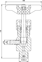 Shut-off valve (valve) 1213-6-0