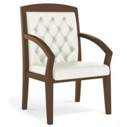 Armchair on wooden frame