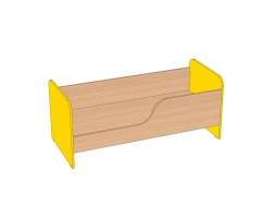 Children's LDPE bed with edge 1232*644*606 mm KB-1