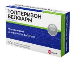 TOLPERIZON VELPHARM 150 mg film-coated tablets