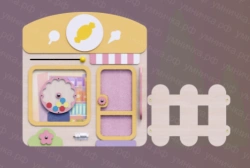 Decorative and developmental panel "Sweets shop" PMG-0??