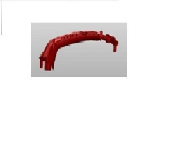 Front left door handle housing