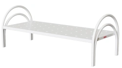 KF0-01-"MSC" (MSC-151M) - General hospital bed with single bed, without wheels, metal backrests, bed - steel sheet.