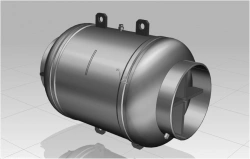 Axial/universal bellows compensator of unloaded design for external pressure of working medium (type D) of DRZ version n