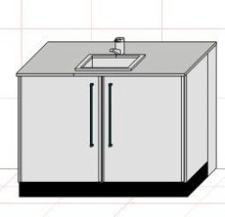 Laboratory working table, "ProMo" series