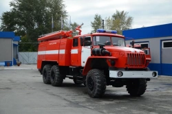 Fire tank truck ??-6,?-(40-100), type 5881, modification 58814D, on chassis Ural-4320-60, 4320-62, 4320-70, 4320-72, 4320-74