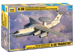 Assembled model Russian A-50 long-range radar detection aircraft
