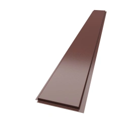 Linear metal panel "Yar'panel" -XL - wide (250 x 2 470 mm) Brown matt-0,5 mm
