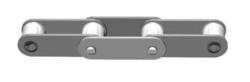 Long-link roller chain with straight plate for conveyors and elevators TRDp-38-6000