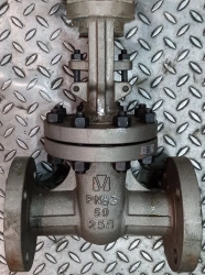 Steel wedge gate valve with sliding spindle under drive RN 6,3 MPa DN 50