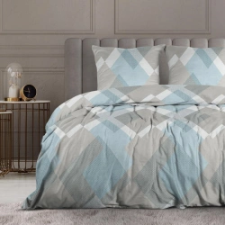 Adult bed linen of cotton fabrics in sets: duvet covers, sheets, pillowcases
