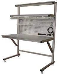 Metal electrician's table