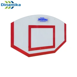 Shield of streetball made of monolithic polycarbonate