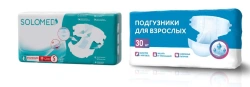 Disposable adult nappies "Standard" according to TU 32.50.50-001-19127789 -2018, size S, 30 pieces. For medium degree of inconti