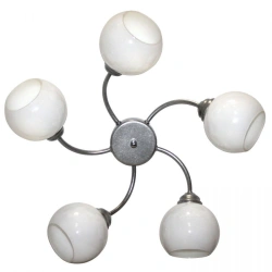 "Kamila" 151 matt chrome. (plafond 8248) NSB 01-5x60-120 E27 EI Luminaire