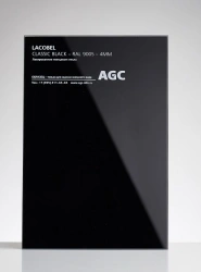 Lacobel Black Classic coated sheet glass 6 mm thick