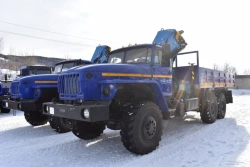 Special cargo truck with CMU produced by INMAN JSC, on URAL 4320-0911-60, 4320-0911-62, 4320-0911-70, 4320-09 chassis.