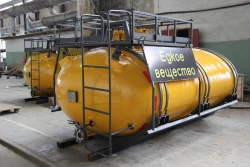 Chemical resistant fibreglass tanks (transport)