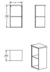 Wall cupboard (411 series)