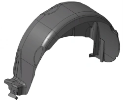 Rear wing shield left 9680450380