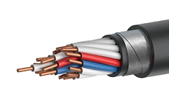 Control cable of KPBPng(A)-NF grade with copper conductors, with insulation and sheathing made of halogen-free polymer compositi