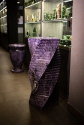 Twisted vase (charoite)