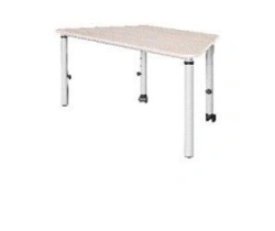 Pupil's trapezoidal desk adjustable in height r. g. 3-5. (School furniture brand "Interior" series "TDI School")